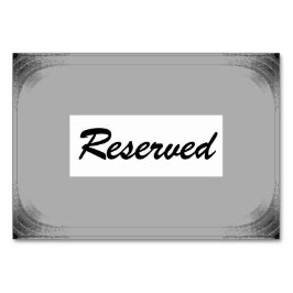 Horizontal 3,5" x 5" Tablette umgedreht Tischnummer