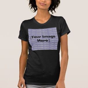 Horizontal anpassbarer dunkler T - Shirt