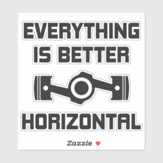 Horizontal gegenübergestellte Boxer Motor Vinyl St Aufkleber