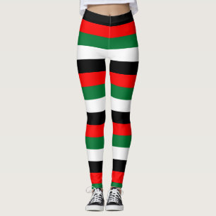 Horizontal gestanzte Farben für die nationalen Fla Leggings