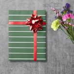 Horizontal gestreift, grün und weiß geschenkpapier<br><div class="desc">Horizontales Strickpapier mit grün und weiß glattem Schimmer</div>