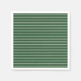 Horizontal gestreift, grün und weiß serviette