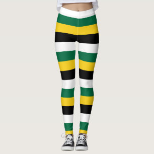 Horizontal gestreifte Farben für die nationale Fla Leggings