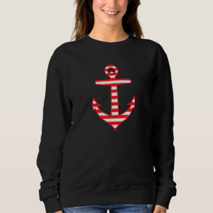 Horizontal gestreifter Anker Sweatshirt