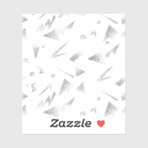 Horizontal, Graue Wolke, kundenspezifisch geschnit Aufkleber