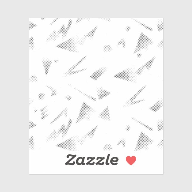 Horizontal, Graue Wolke, kundenspezifisch geschnit Aufkleber (Blatt)