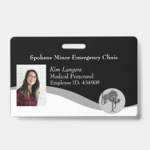 Horizontal ID Lanyard Abzeichen Business Medical