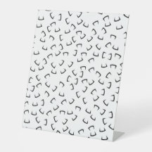 Horizontal, Iridium, Schild mit schwarzem Eel