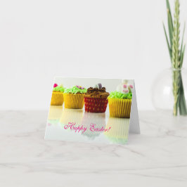 Horizontal - kleine Kuchen "fröhlicher Ostern" Feiertagskarte