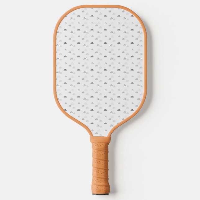 Horizontal, mittelgrau pickleball schläger (Vorderseite)