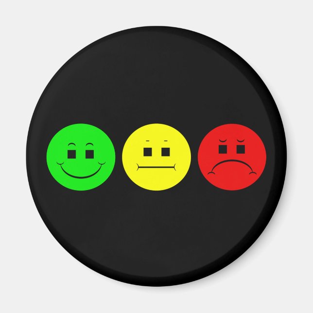 Horizontal Moody Stoplight Lefty Green Magnet (Vorne)