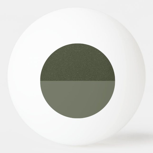 Horizontal-Moosgrüner Pingpong-Ball Tischtennisball (Vorderseite)