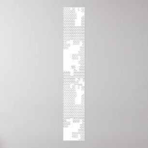 Horizontal, Porzellan, Seashell-Bodenschild Poster