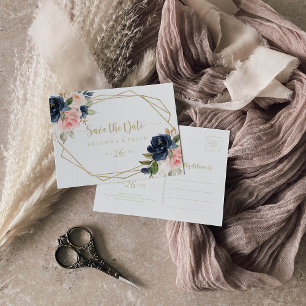 Horizontal Save the Date Postkarte