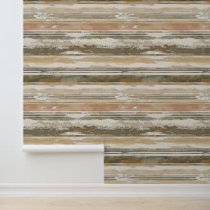 Horizontal skizzierte künstlerische Linien Farbe E Tapete