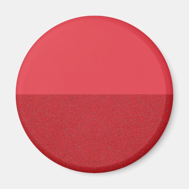 Horizontal Split Texture Tomato Red Magnet Custom (Vorne)