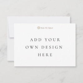 Horizontale 3,5 x 5 Zoll-Single-Karte mit Umschläg