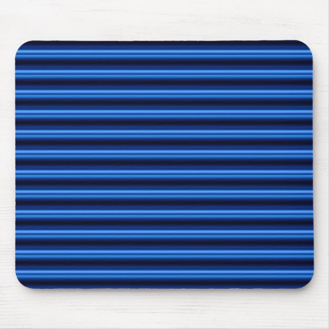 Horizontale Bars aus blauem Metall Mousepad (Vorne)