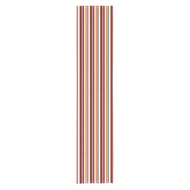 Horizontale Candy-Streifen Kurzer Tischläufer (Vorderseite)