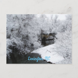 Horizontale Dreamy Snow-Postkarte Postkarte