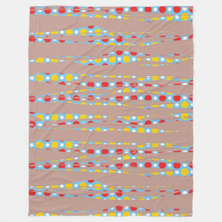 Horizontale grafische und abstrakte Linien Fleecedecke