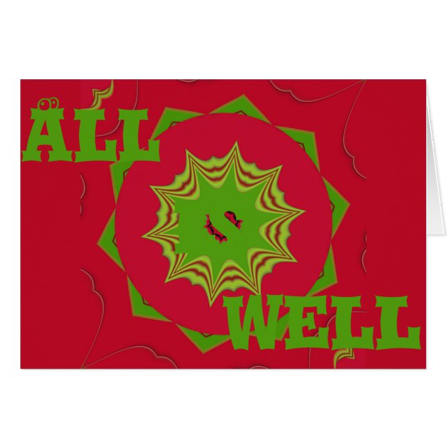 Horizontale Grußkartenvorlage (Vorderseite (Horizontal))