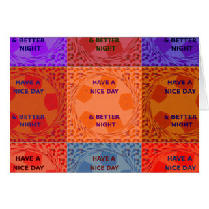 Horizontale Grußkartenvorlage