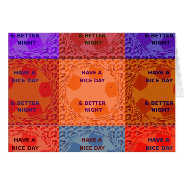 Horizontale Grußkartenvorlage (Vorderseite (Horizontal))