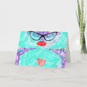 Horizontale Grußkartenvorlage Karte