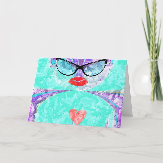 Horizontale Grußkartenvorlage Karte (Vorderseite)