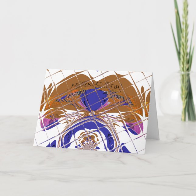 Horizontale Grußkartenvorlage Karte (Vorderseite)