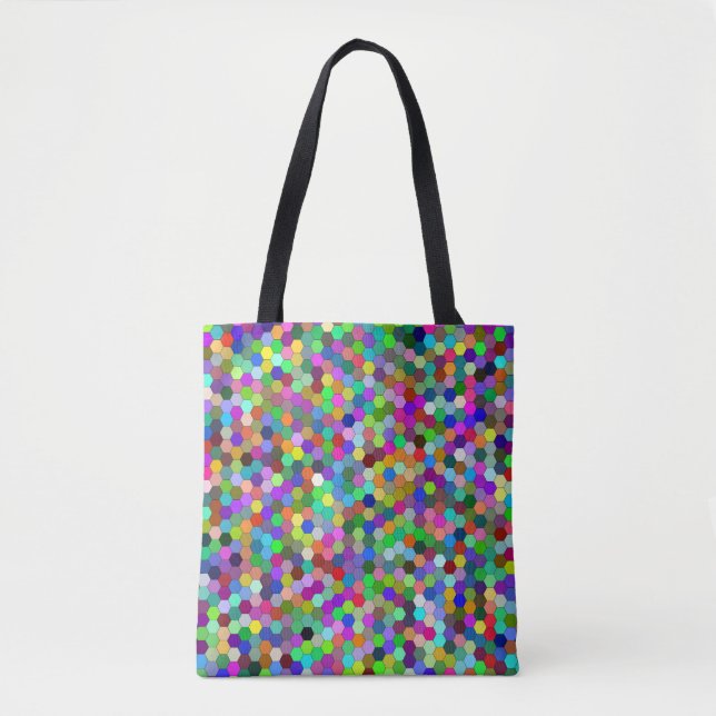 Horizontale Hexagon-mittlere Taschen-Tasche (Vorderseite)
