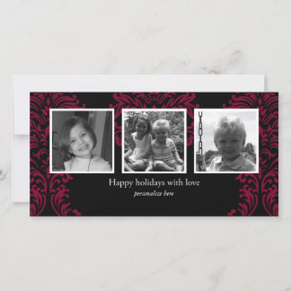 Horizontale Karte mit 3 Fotos