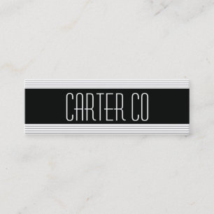 Horizontale Linien Mini Visitenkarte