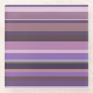Horizontale Mauve Glasuntersetzer