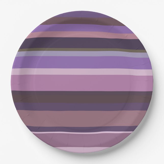 Horizontale Mauve Pappteller (Vorderseite)