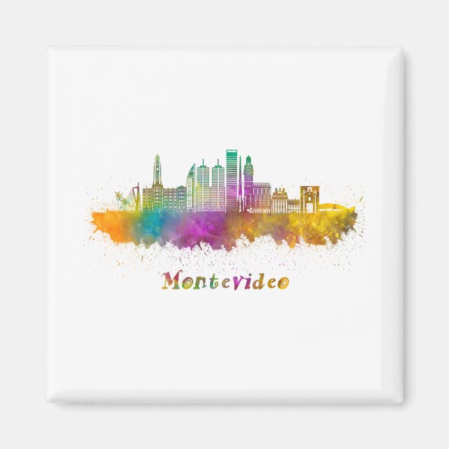 Horizontale Montevideo Magnet (Vorne)