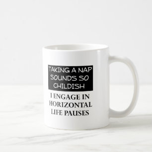 Horizontale Pausen Lustiger Becher Tasse