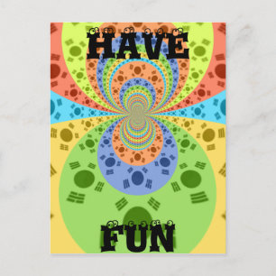 Horizontale Postkartenvorlage Postkarte