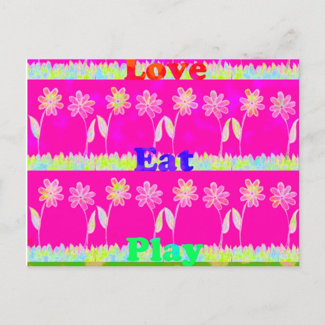 Horizontale Postkartenvorlage Postkarte (Vorderseite)