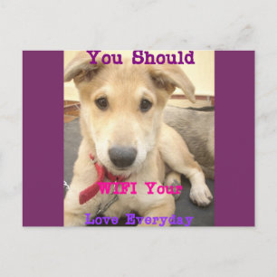 Horizontale Postkartenvorlage Postkarte