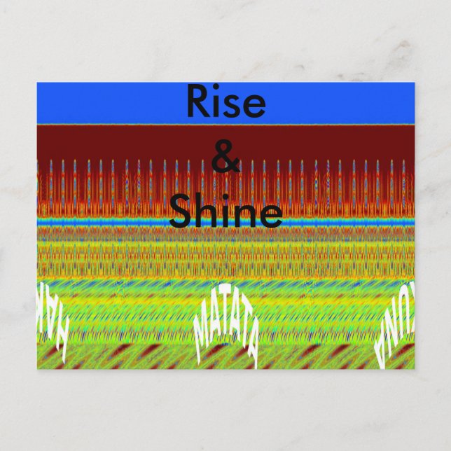 Horizontale Postkartenvorlage Postkarte (Vorderseite)