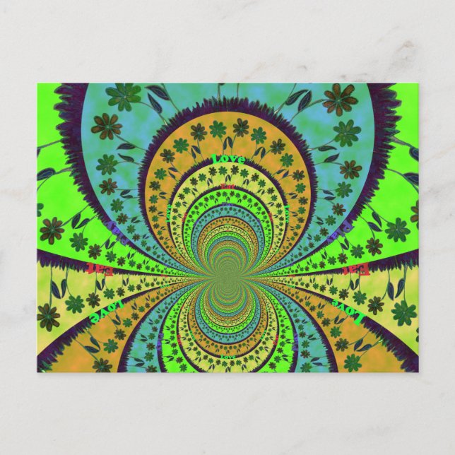 Horizontale Postkartenvorlage Postkarte (Vorderseite)