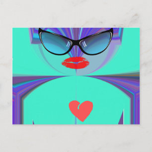 Horizontale Postkartenvorlage Postkarte