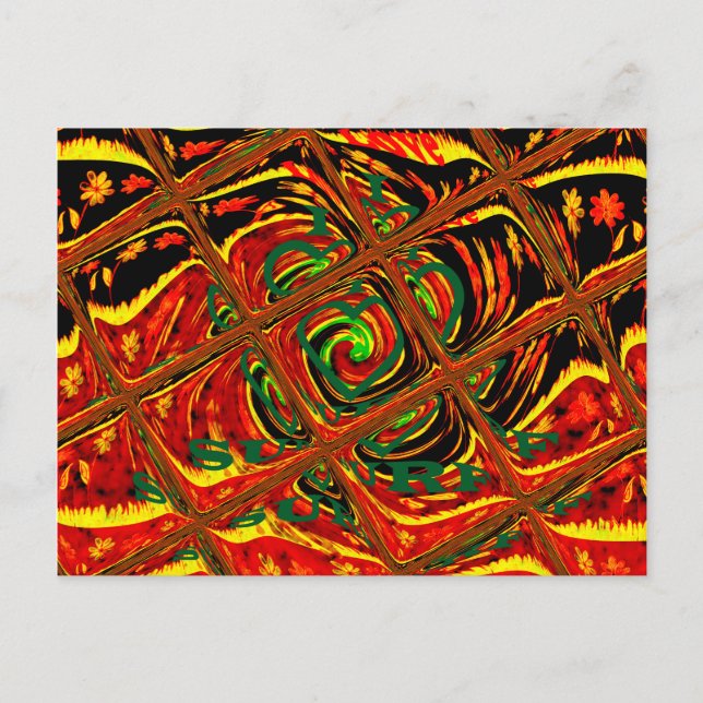 Horizontale Postkartenvorlage Postkarte (Vorderseite)