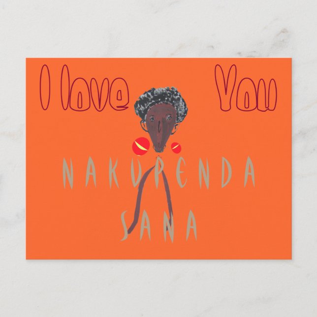 Horizontale Postkartenvorlage Postkarte (Vorderseite)