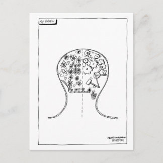 Horizontale Postkartenvorlage Postkarte