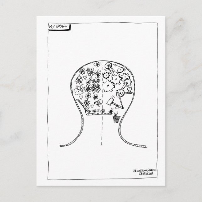 Horizontale Postkartenvorlage Postkarte (Vorderseite)