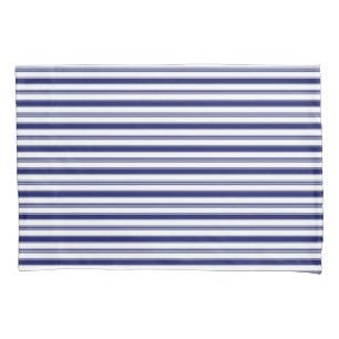 Horizontale Sailor-Streifen (in kleinem Maßstab) Kissenbezug