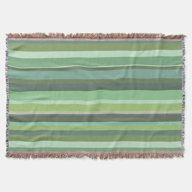 Horizontale Streifen aus Olivengrün Decke (Vorderseite)